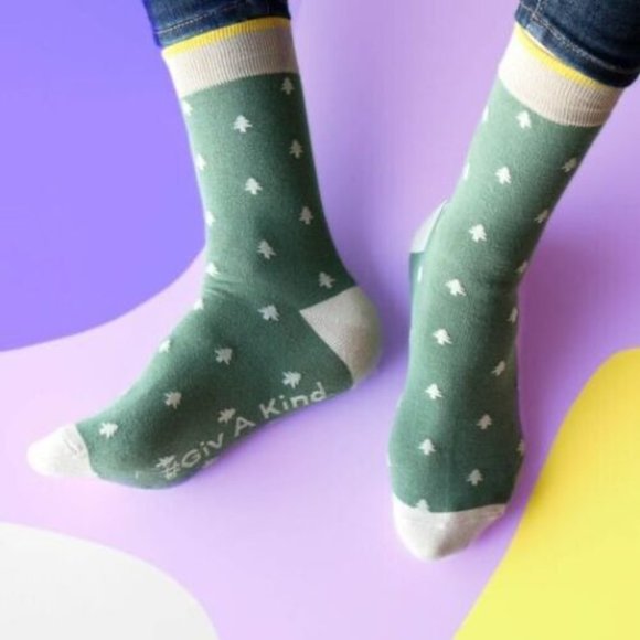 Brand new, 100% organic cotton, crew socks, tree design, unisex, size 7-13 - Picture 10 of 10